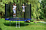 Садовий батут FunFit 312 см (10 футів) | 3,12 м із зовнішньою сіткою та сходами, фото 3