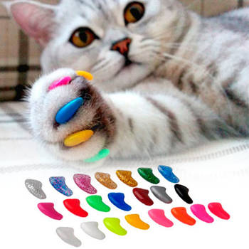 Антицарапки кольорові для кішок, XS (0-2.5 кг)