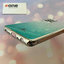 Чохол для Samsung Galaxy A52 SWAROVSKI скляний з блискітками чохол на телефон самсунг а52 бірюзовий, фото 4