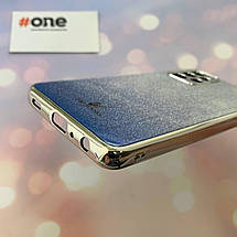 Чохол для Samsung Galaxy A52 SWAROVSKI скляний з блискітками чохол на телефон самсунг а52 синій, фото 4