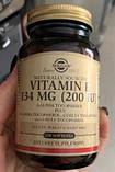Вітамін Е 200 Солгар Solgar Vitamin E 134 mg (200 IU) 100 гел капс, фото 6