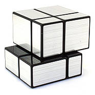 Дзеркальный кубик 2х2 | QiYi MoFangGe Mirror cube silver, фото 6