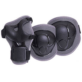 Захист дитяча для роликів (наколінники налокітники, рукавички) HYPRO сіра HP-SP-B108, S (3-7 років)