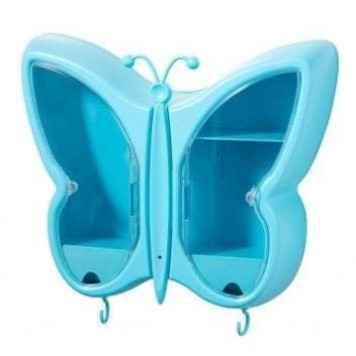 Полиця-органайзер для косметики Метелик Синій