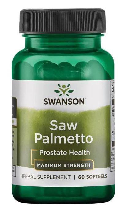 Swanson	Saw Palmetto Maximum Strength 320 mg, Сереноя, Со Пальметто (60 капс.)