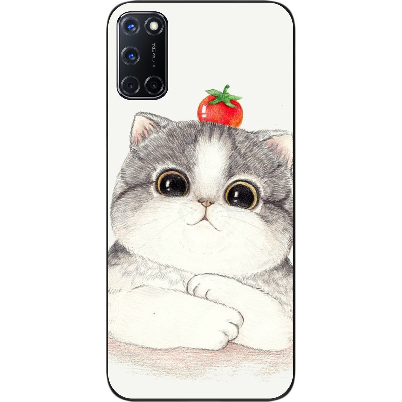 Силиконовый чехол для OPPO A52 с картинкой Котенок