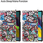 Чохол-книжка Colored Cover для Samsung Galaxy Tab S5E 10.5 T720 / T725 (Wake / Sleep) Graffiti, фото 7