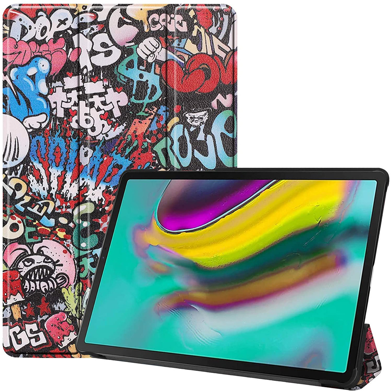 Чохол-книжка Colored Cover для Samsung Galaxy Tab S5E 10.5 T720 / T725 (Wake / Sleep) Graffiti