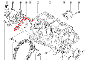 Renault (Original) 8200741290 — Прокладка кришки блока циліндрів на Рено Меган 4 K9K 1.5dci, фото 4