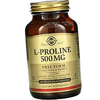L-пролін амінокислота Солгар Solgar L-Proline 500 mg 100 гел капсул