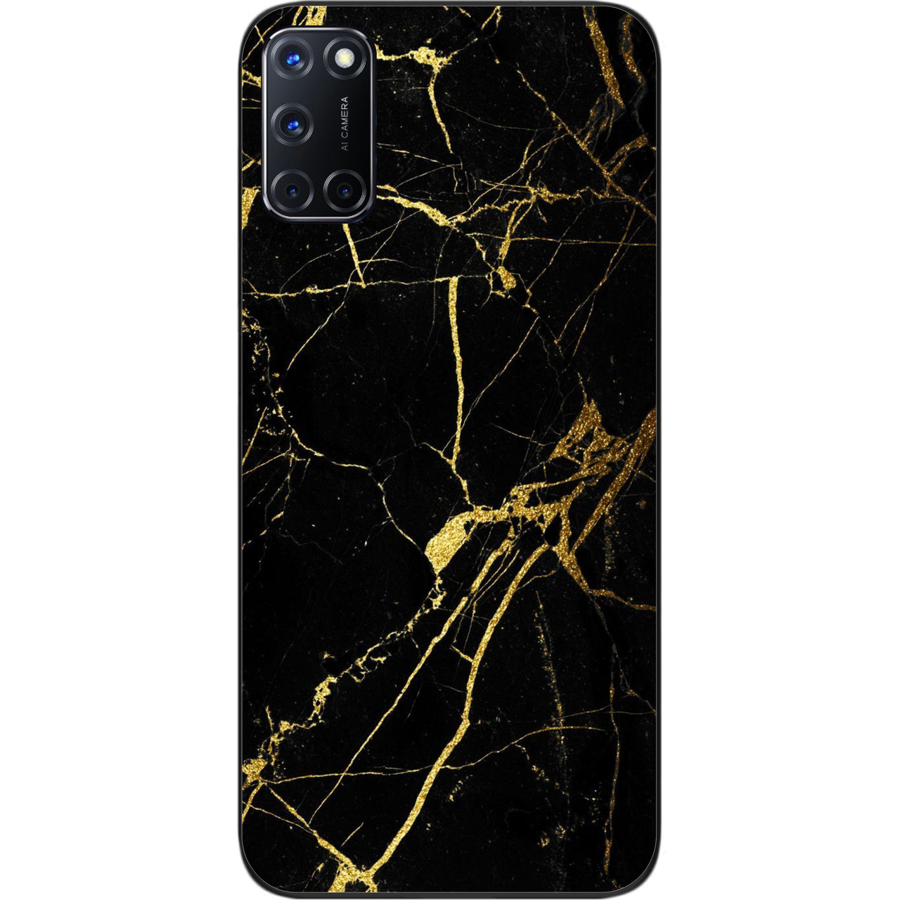 Силіконовий чохол бампер для OPPO A72 з картинкою Мармур, фото 1