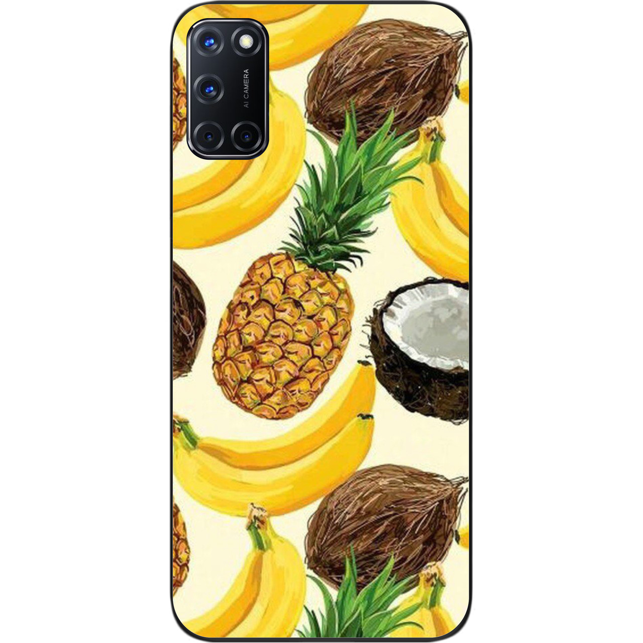 Силіконовий чохол бампер для OPPO A72 з картинкою Фрукти, фото 1