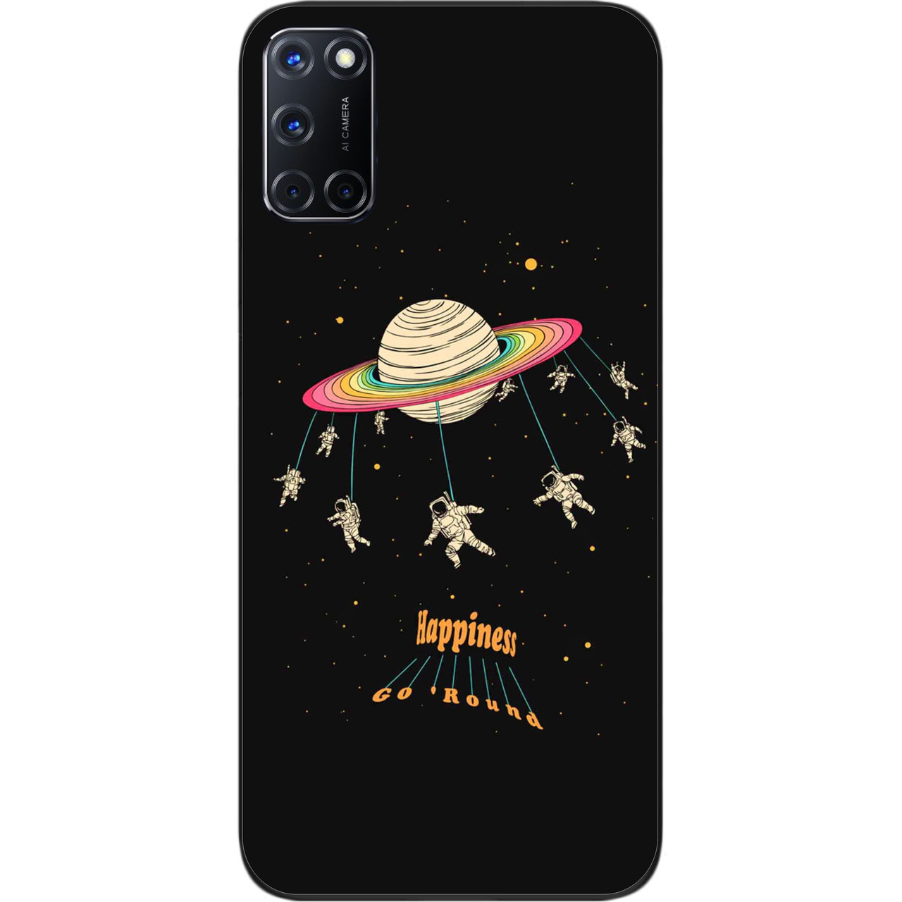 Силіконовий чохол бампер для OPPO A72 з картинкою Карусель, фото 1