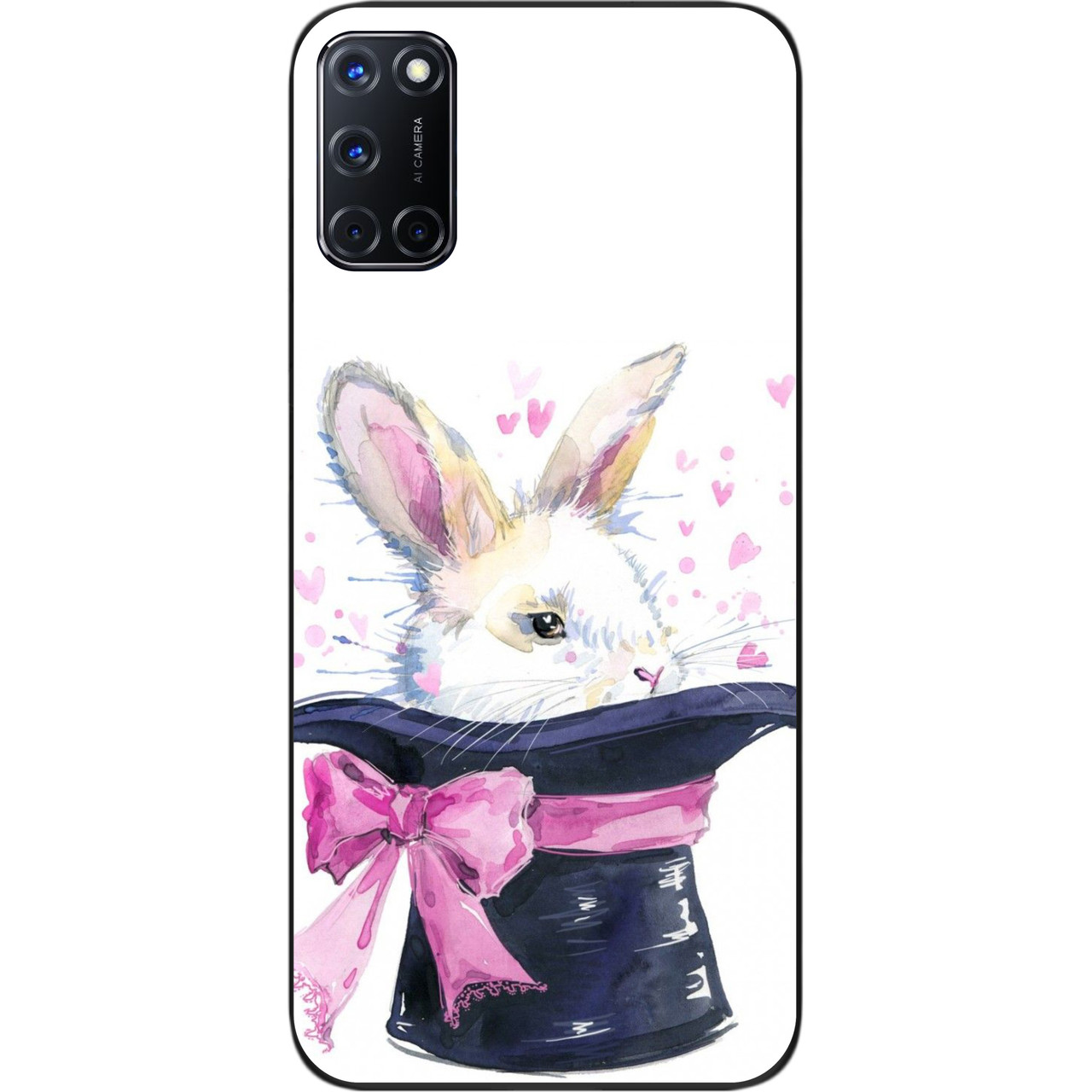 Чохол силіконовий для OPPO A72 з картинкою Кролик, фото 1