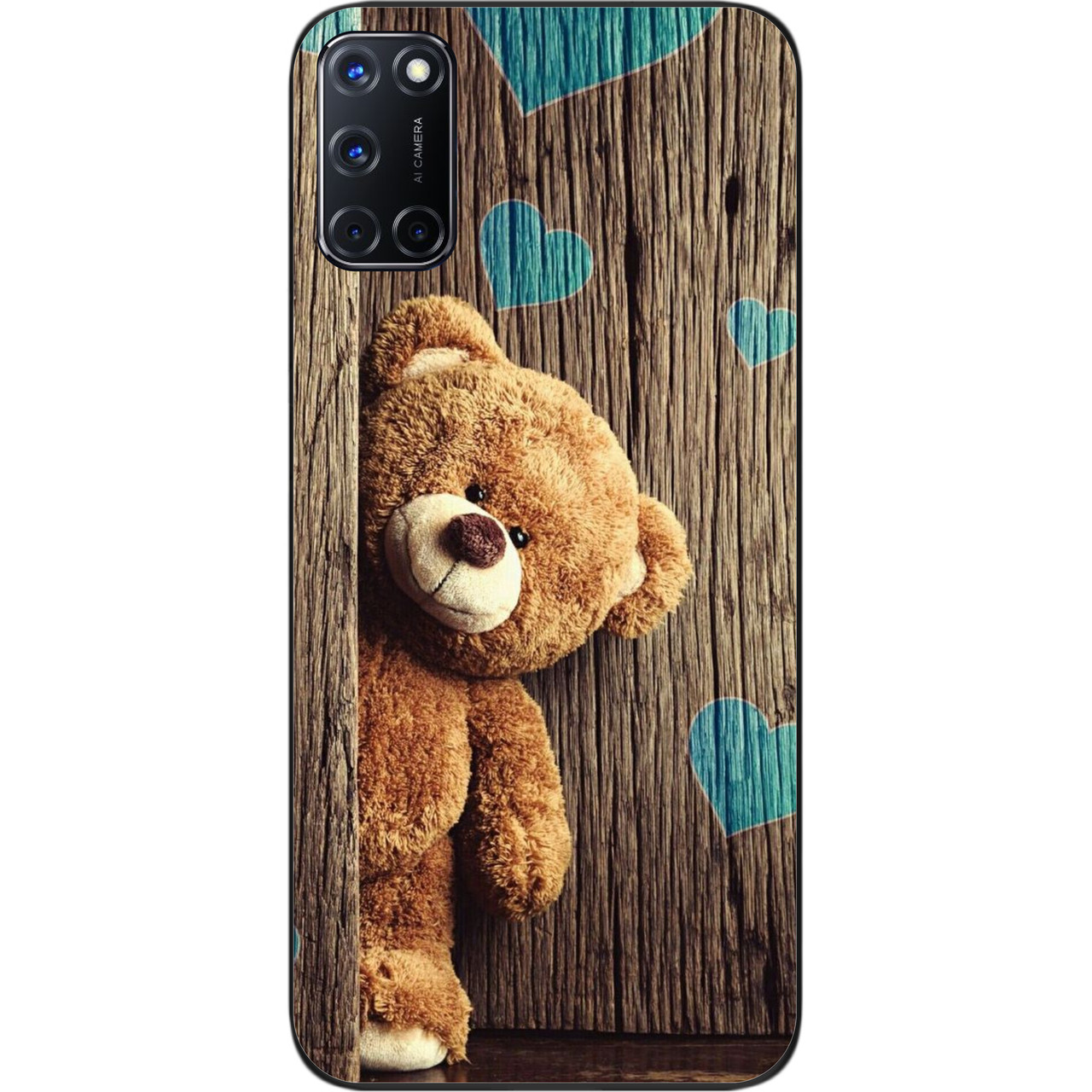 Бампер силіконовий чохол для OPPO A72 з картинкою Ведмедик, фото 1