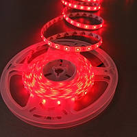 Світлодіодна стрічка червона LED з клейкою основою 8 мм 4,8 W/м 60 LED/м IP65 MTK-300RF3528-12 у силіконі