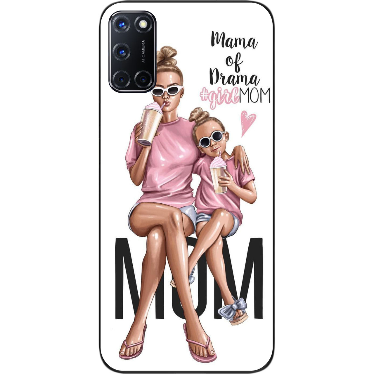 Бампер силіконовий чохол для OPPO A52 з картинкою Мама, фото 1