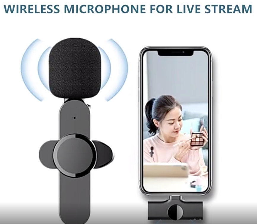 Бездротовий петлинний мікрофон Top-Device Mic001 портативний для телефонів iPhone youtube Facebook