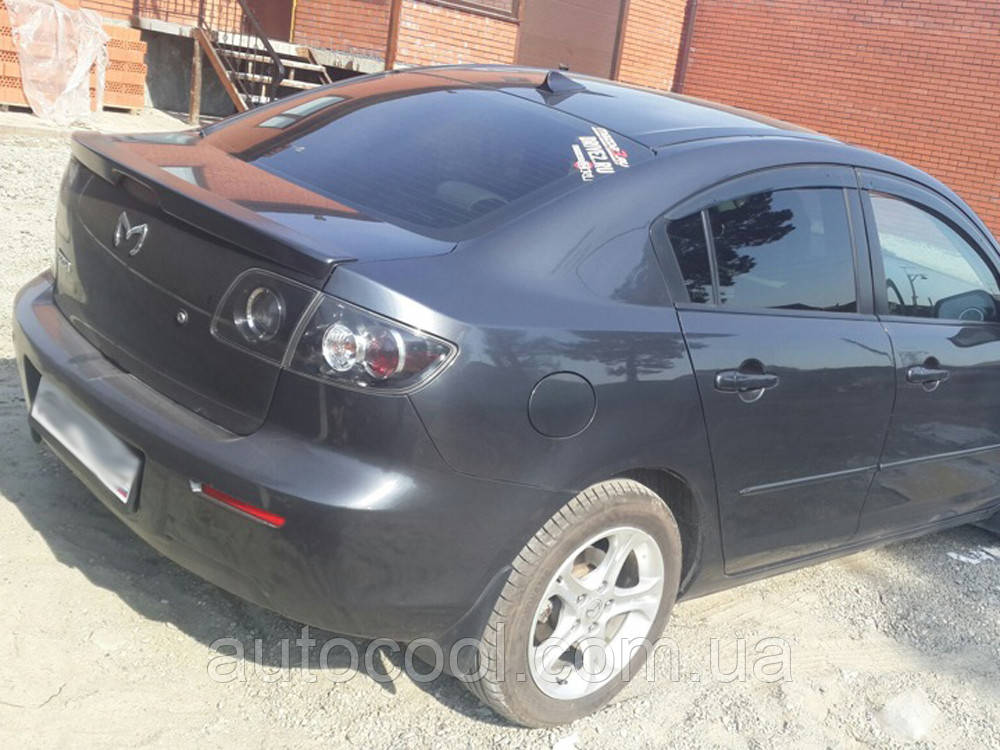 Спойлер кришки багажника (лип спойлер, сабля) Mazda 3 седан 2003-2008 р.в. Мазда 3, фото 1