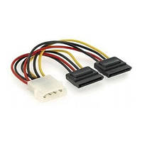 Розгалужувач живлення Molex/SATA 0.15 m Gembird CC-SATA-PSY (CC-SATA-PSY) різнокольоровий ()