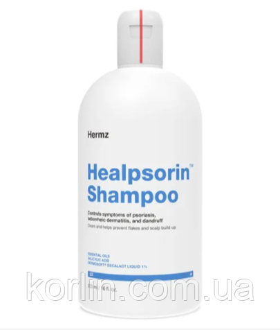 Шамунь Від Сверблячки При Псоріазі Дерматиті Лупи Hermz Healpsorin Shampoo Великобританія 500мл Доставка з ЄС