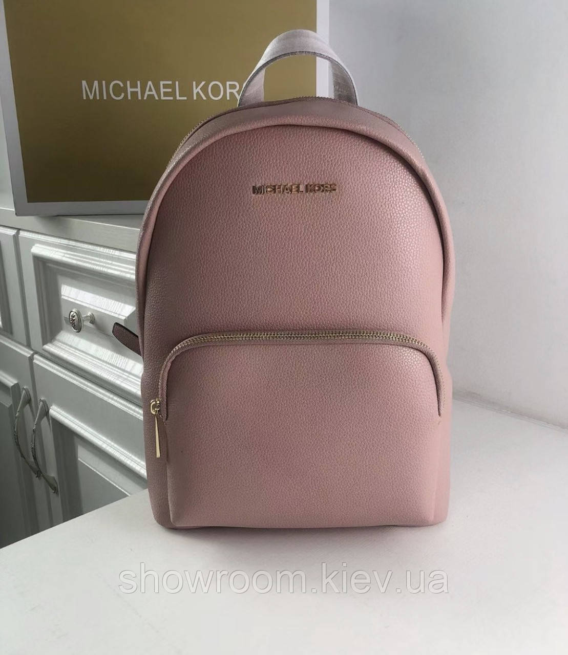 Жіночий шкіряний рюкзак Michael Kors 2021 pink Lux