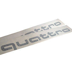 Комплект з двох наклейок Audi quattro Sticker Set - Silver, артикул 4G0064317X7W