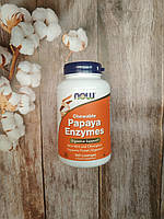 Now Foods Papaya Enzymes 360 lozenges, энзимы папайи ферменты Нау