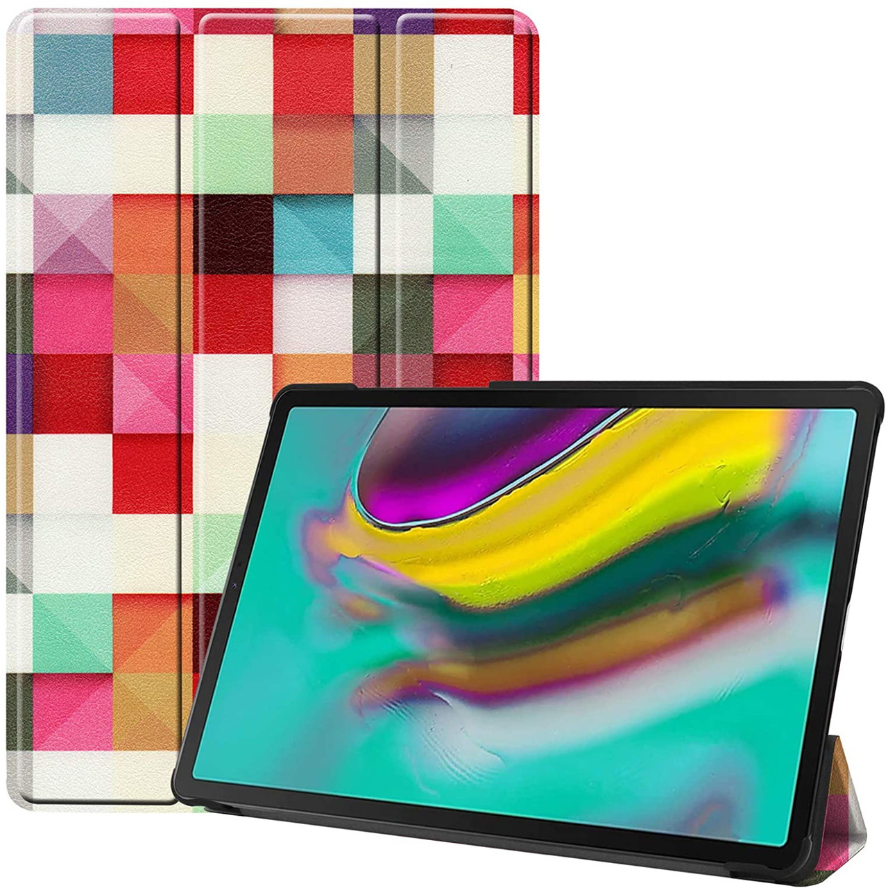Чохол-книжка Colored Cover для Samsung Galaxy Tab S5E 10.5 T720 / T725 (Wake / Sleep) Cubes