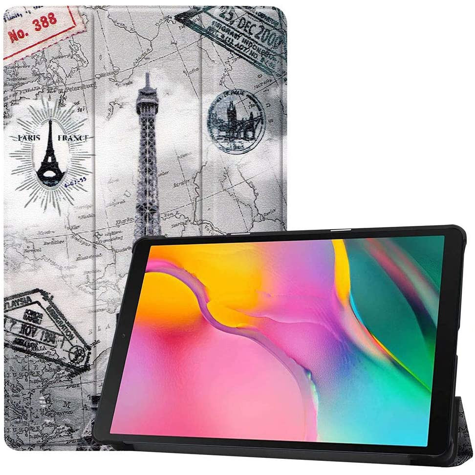 Чохол-книжка Colored Cover для Samsung Galaxy Tab A 10.1 2019 T510 / T515 Eiffel Tower
