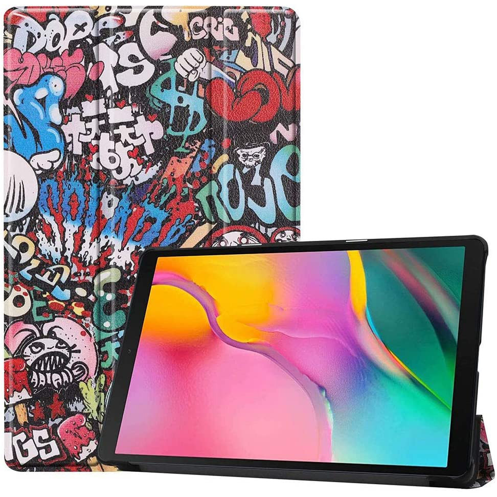Чохол-книжка Colored Cover для Samsung Galaxy Tab A 10.1 2019 T510 / T515 Graffiti