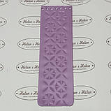 Клапан для сумки вузький. "Орнамент". Бузок П2, фото 2