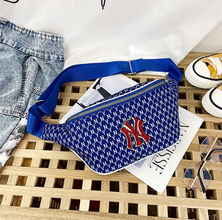 Сумка на пояс Бананка NY Нью йорк Янкіс Нью-Йорк Янкіз New York Yankees синя, фото 1