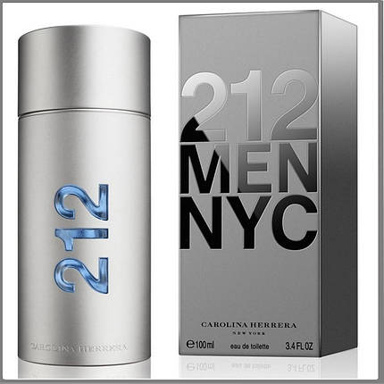 Carolina Herrera 212 Men туалетна вода 100 ml. (Кароліна Еррера 212 Мен), фото 1