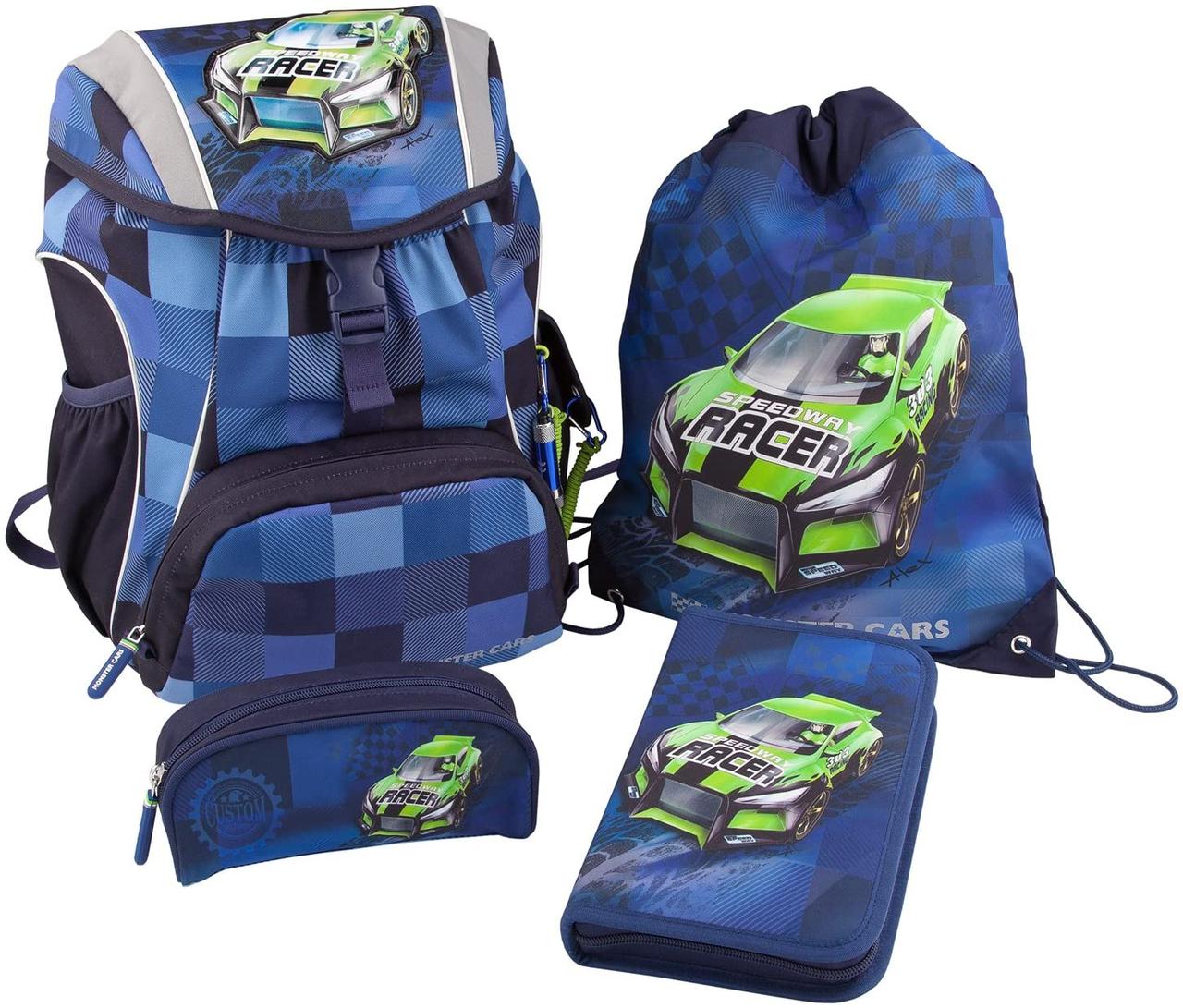 Набір в школу  рюкзак, сумка і наповнений пенал  для хлопця  - Monster Cars від Depesche 8972 Портфель, фото 1