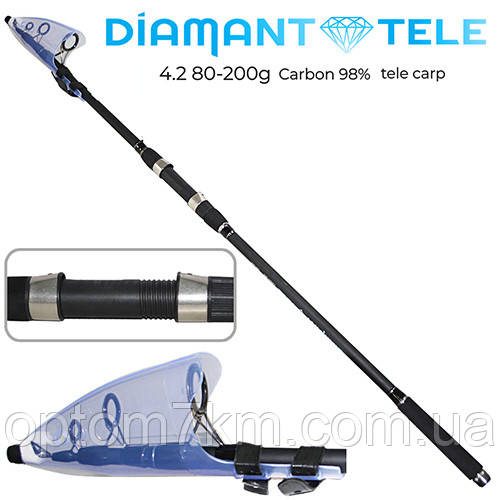 Спінінг телекарп "Diamant" 80-200 г. 4.2 м.