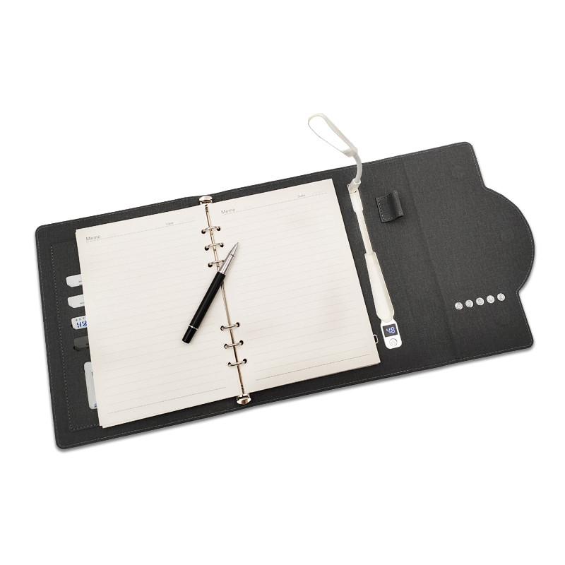 Многоразовый блокнот Ежедневник с часами Беспроводной зарядкой и подсветкой SmartPad - фото 3 - id-p1434934317