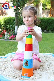 Іграшка пірамідка "Пасочки з відром ТехноК", арт. 2049