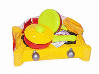 Дитяча кухня з посудом Kinderway Єва жовта KW-04-413