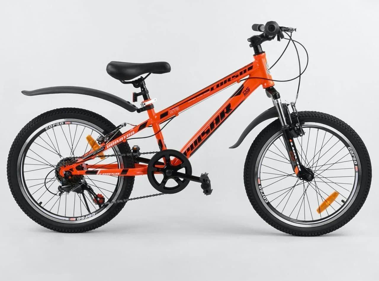 Спортивний велосипед Corso Pulsar на 20 дюймів Shinemax 7 швидкостей червоний