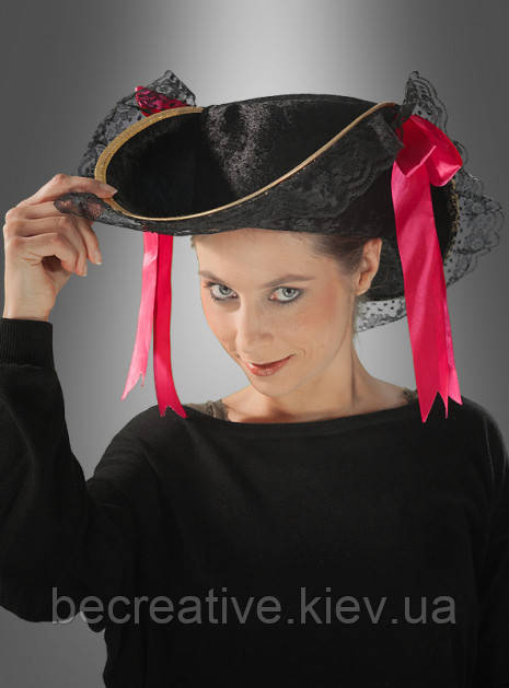 Жіноча капелюх для мушкетерского або піратського костюма