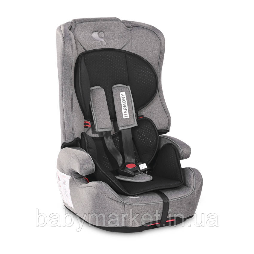 Автокрісло Lorelli HARMONY ISOFIX (9-36 кг) (steel/black)