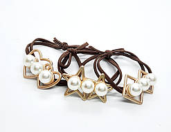Резинка для волосся з перлинами