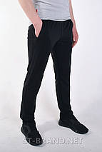 M,L,XL,2XL,3XL. Чоловічі спортивні штани ST-BRAND / Трикотаж - чорні, фото 3