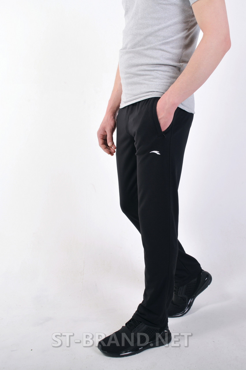 M,L,XL,2XL,3XL. Удобные и практичные мужские спортивные штаны ST-BRAND из трикотажа двунитки черные - фото 5 - id-p633345153