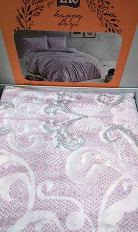 Постільна білизна TAC normal saten Castillo lila сімейна (2 підковдри), фото 2