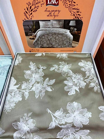 Постільна білизна TAC saten Peggy двоспальна — євро, фото 2