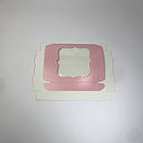 Коробка для пряника, 150*150*30 мм, з вікном, пудра, фото 7