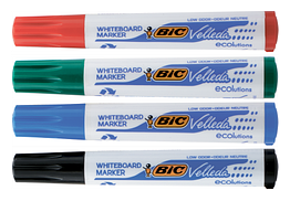 Набір маркерів для сухостиральної дошки BIC bc904941 Velleda 1701 еко 4 кольори (1/88)