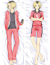 Дакімакура 150 х 50 см Волейбол Кенма Козема Haikyuu!! Kenma Kozume Подушка обіймашка аніме тяг тяг